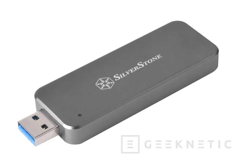 Geeknetic Silverstone presenta una carcasa externa para SSD M.2. con el tamaño de un pendrive 1