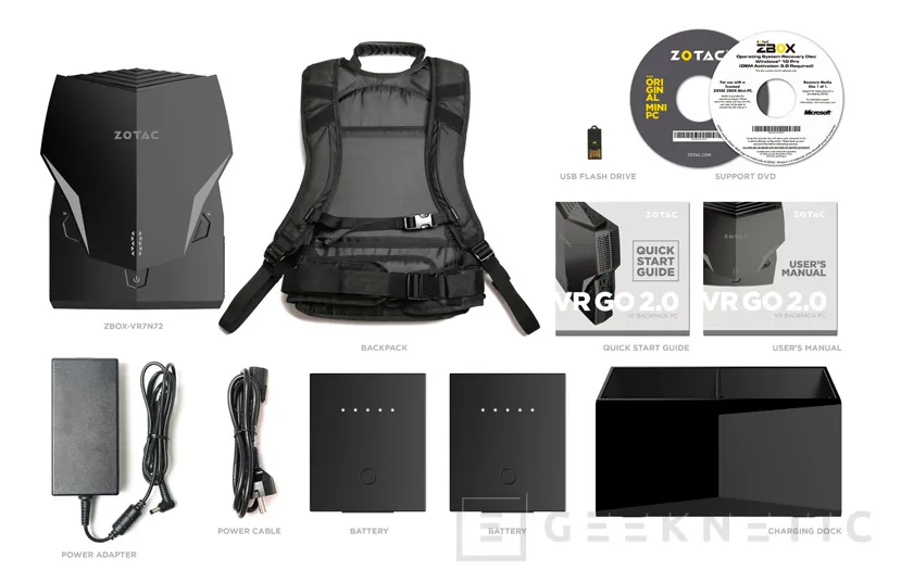Geeknetic ZOTAC actualiza su PC-mochila de Realidad Virtual VR GO 2.0 con un Core i7-8700T y tamaño más compacto 2