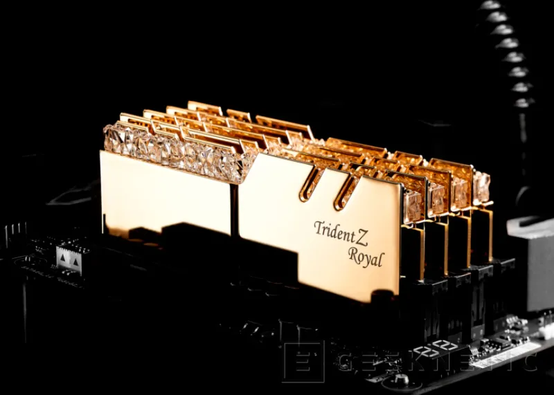 Geeknetic Si te gusta el oro y los brillantes, las G.SKILL Trident Z Royal con hasta 4.600 MHz son tus memorias RAM 1