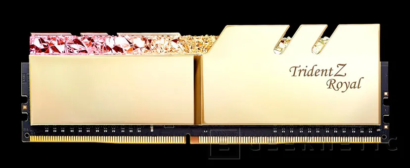 Geeknetic Si te gusta el oro y los brillantes, las G.SKILL Trident Z Royal con hasta 4.600 MHz son tus memorias RAM 4