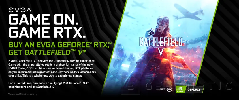 Geeknetic EVGA regala una copia de Battlefield V con la compra de una NVIDIA GeForce RTX elegible 1