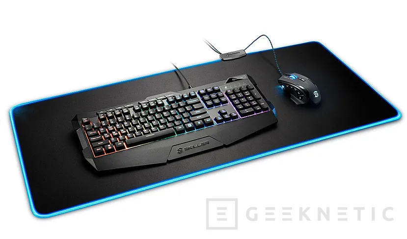 Geeknetic Sharkoon lanza sus alfombrillas 1337 XXL con iluminación RGB y guía para cables 1