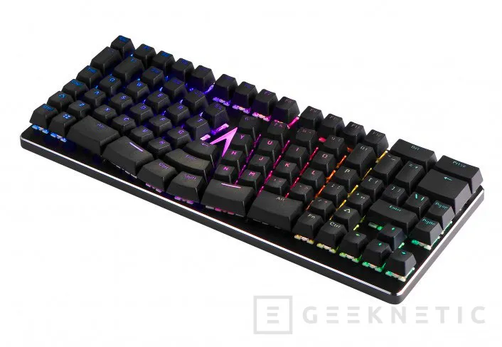 Geeknetic El Spire Ergo es el primer teclado mecánico TKL RGB ergonómico 1