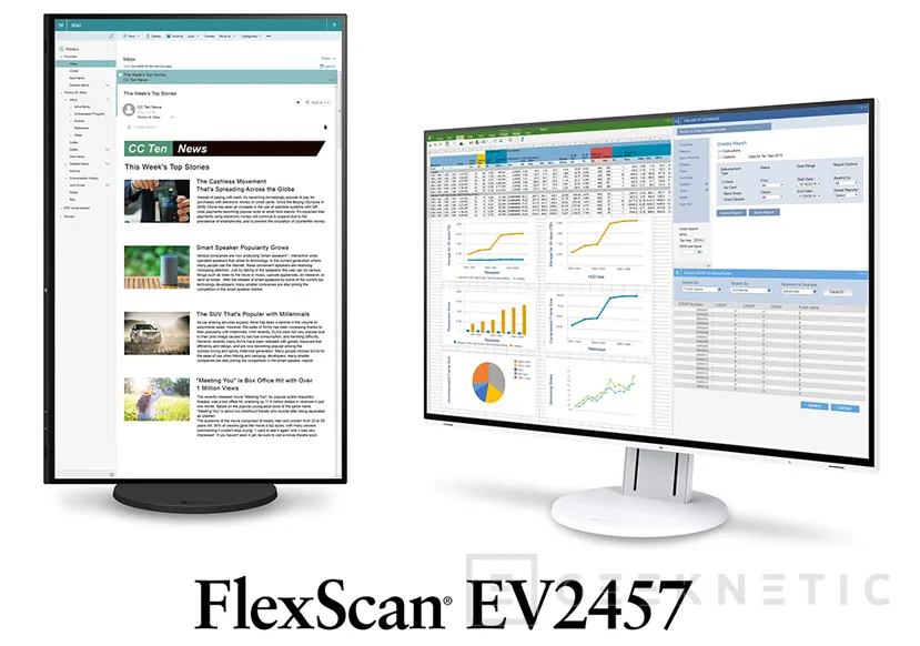 Geeknetic EIZO anuncia su nuevo monitor FlexScan con relación de aspecto 16:10 y cuatro puertos USB 3.1 1