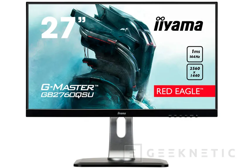 Geeknetic El iiyama G-Master GB2760QSU alcanza 144 Hz con FreeSync 2 y resolución WQHD 1