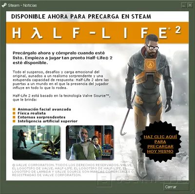 Pre-descargarte el Half-Life 2, Imagen 1