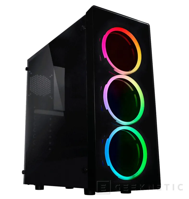 Geeknetic La Raidmax Neon RGB llega con triple ventilador frontal y doble cristal templado con tintado oscuro 1