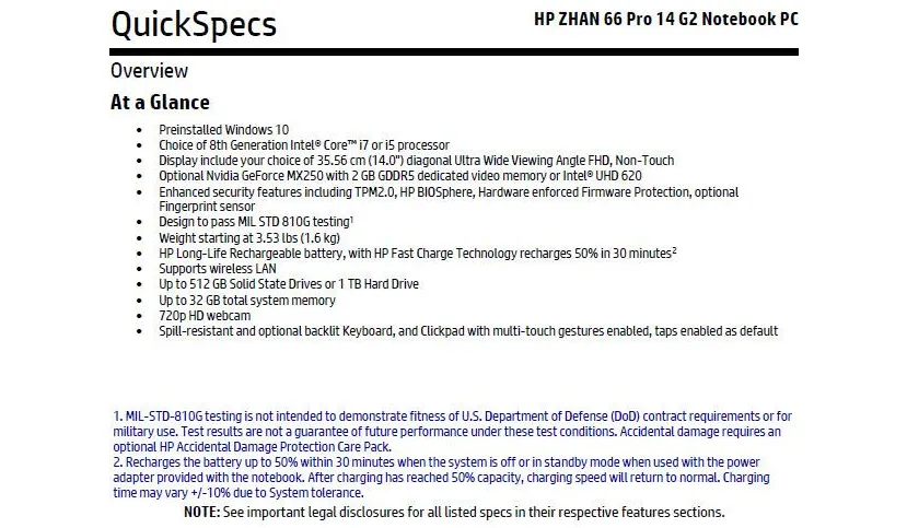 Geeknetic Aparece la NVIDIA MX250 en un listado de características de un portátil de HP 2