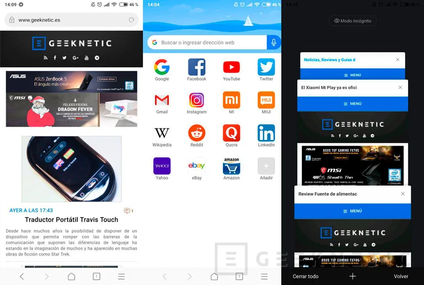 Geeknetic Xiaomi lanza su propio navegador web para Android, ya disponible en la Play Store 1