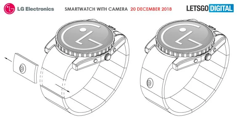 Geeknetic LG patenta un smartwatch con cámara modular en la correa 1