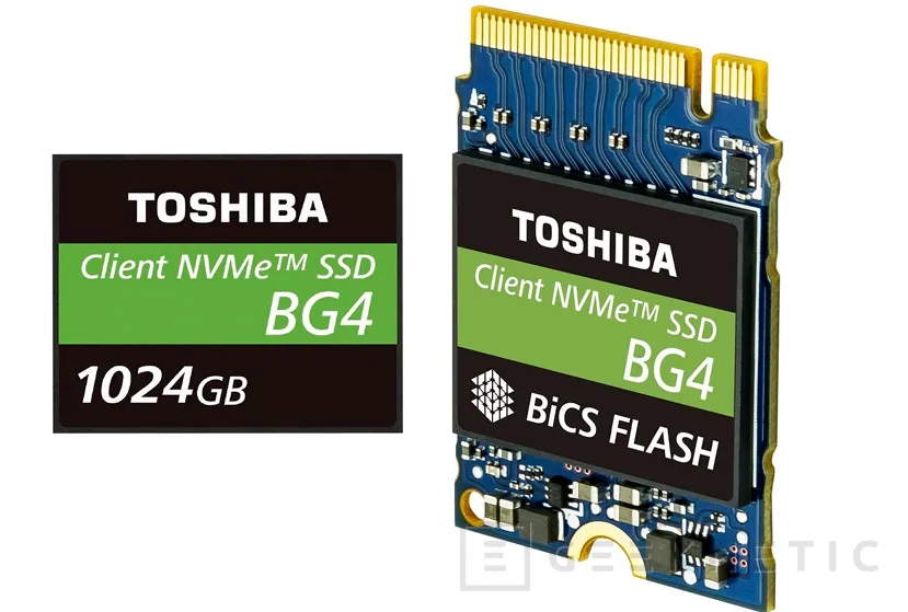 Geeknetic Toshiba BG4, SSDs NVMe PCIe x4 de hasta 1 TB con memorias 3D de 96 capas en formato ultacompacto 1