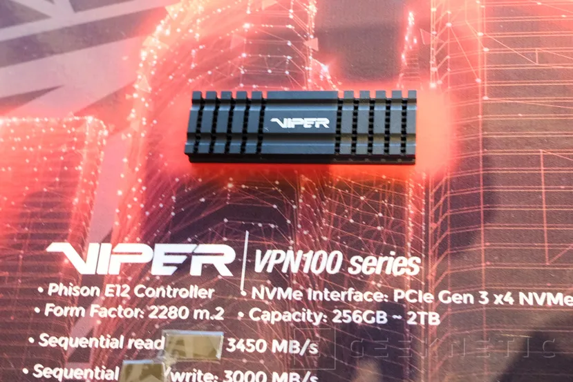 Geeknetic 3.450 MB/s de velocidad de lectura en los nuevos SSD NMVe Patriot Viper VPN100 con disipador incorporado 2
