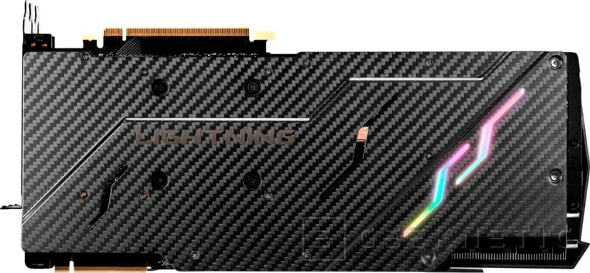 Geeknetic La MSI RTX 2080 Ti Lightning Z ya es oficial: Fibra de carbono, GPU seleccionada para overclock y pantalla OLED  5