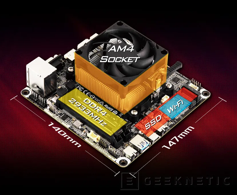 Geeknetic Con tan solo 1,9 litros, el ASRock DeskMini A300 es el primer PC mini-STX basado en la plataforma AMD A300 2