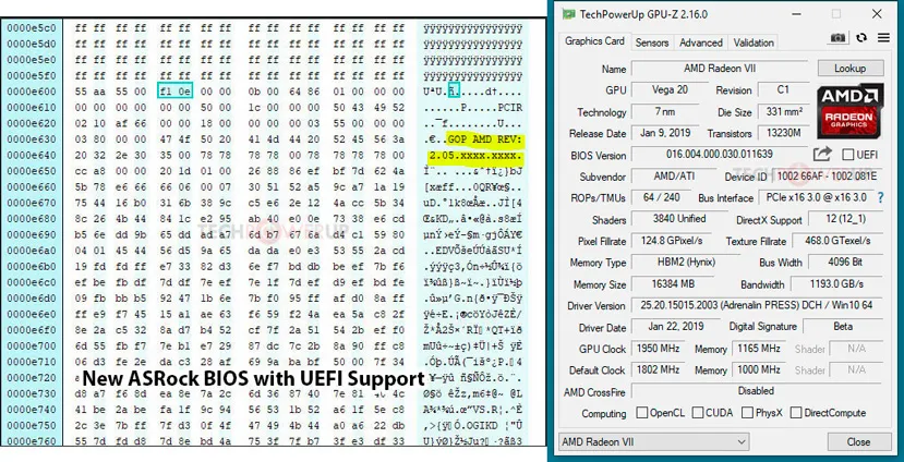 Geeknetic Las tarjetas gráficas AMD Radeon VII no tienen soporte UEFI de fábrica a día de hoy 2