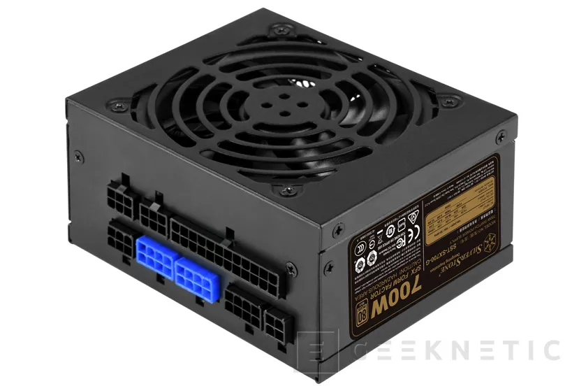 Geeknetic 700W de potencia en formato SFX con eficiencia 80 PLUS Gold en la fuente modular SilverStone SX700-G 1