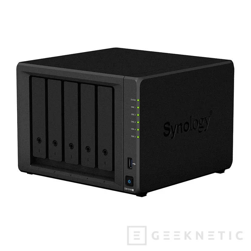 Geeknetic El Synology DS1019+ es un nuevo NAS de 5 bahías con dos slots M.2 NVMe internos 1