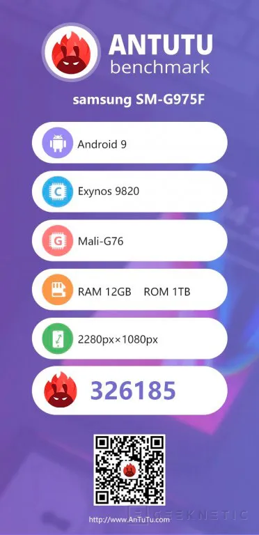 Geeknetic El Exynos 9820 de Samsung no alcanza al Snapdragon 855 de Qualcomm, según esta filtración de rendimiento del Galaxy S10+ 2