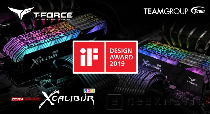 Geeknetic Las memorias T-Force Xcalibur RGB de TeamGroup ganan el iF Desing Award de 2019 1
