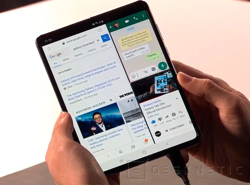 Geeknetic El Samsung Galaxy Fold con pantalla plegable llegará el 6 de septiembre al mercado 1
