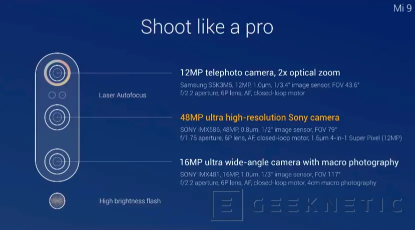 Geeknetic El Xiaomi Mi 9 con Snapdragon 855 y triple cámara costará tan solo 449 Euros 5