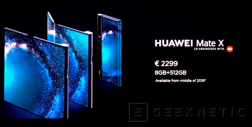 Geeknetic Una única pantalla plegable y 5G en el sorprendente Huawei Mate X 14