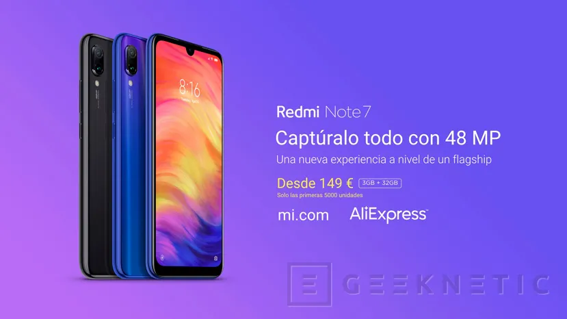 Geeknetic Llega a España el Xiaomi Redmi Note 7 con cámara de 48 MP por un precio de 149 Euros 2