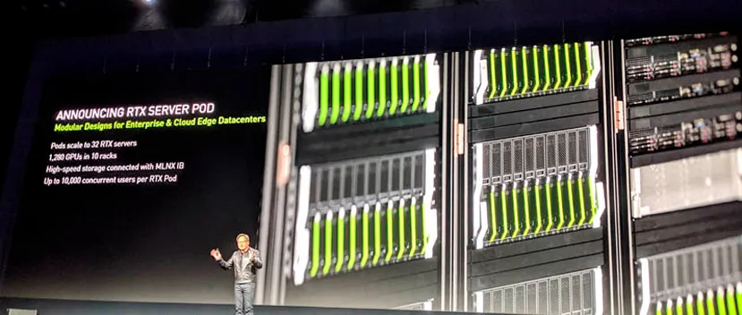Geeknetic Los nuevos servidores RTX de NVIDIA pueden albergar hasta 40 GPUs Turing en configuraciones 8U 2