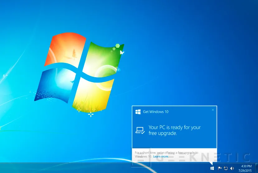 Geeknetic Microsoft vuelve a ofrecer Windows 10 de forma gratuita a los usuarios de Windows 7 1