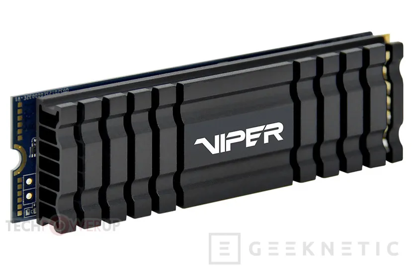 Geeknetic Sensor de temperatura y un gigantesco disipador en los SSD M.2 PCIe Viper Gaming de Patriot 1
