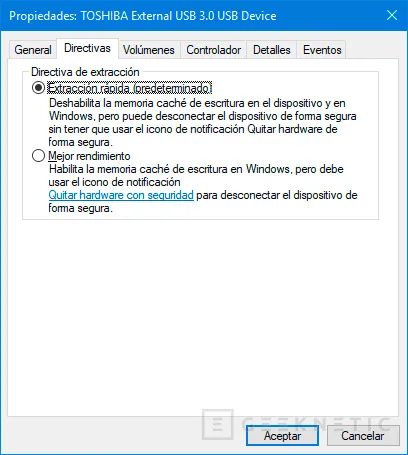 Geeknetic Windows 10 cambiará la forma en la que interactúa con las unidades USB para extraerlas con rapidez 1
