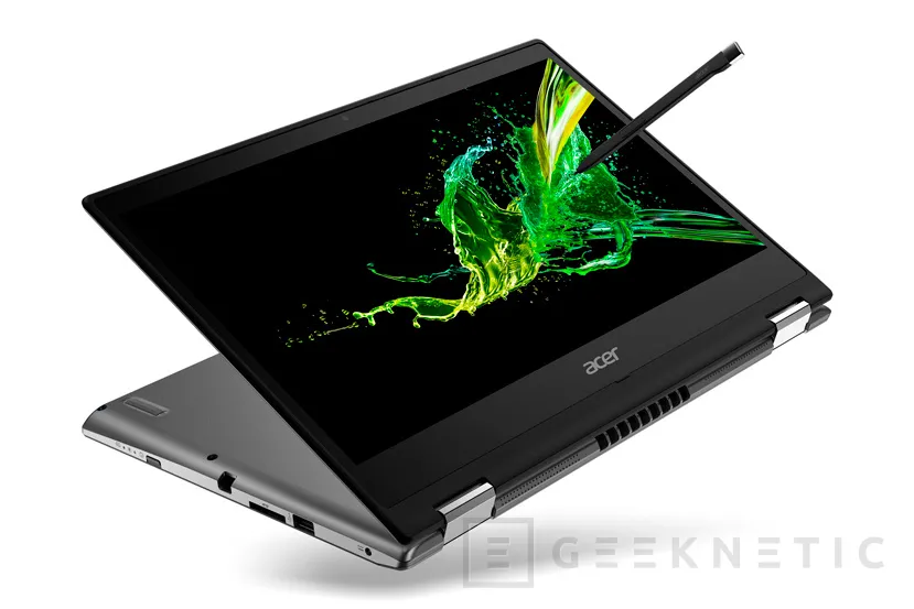 Geeknetic La GeForce MX230, un Core i7 de 8ª gen y un SSD NMVe de 512 GB darán vida al renovado convertible  Acer Spin 3 1