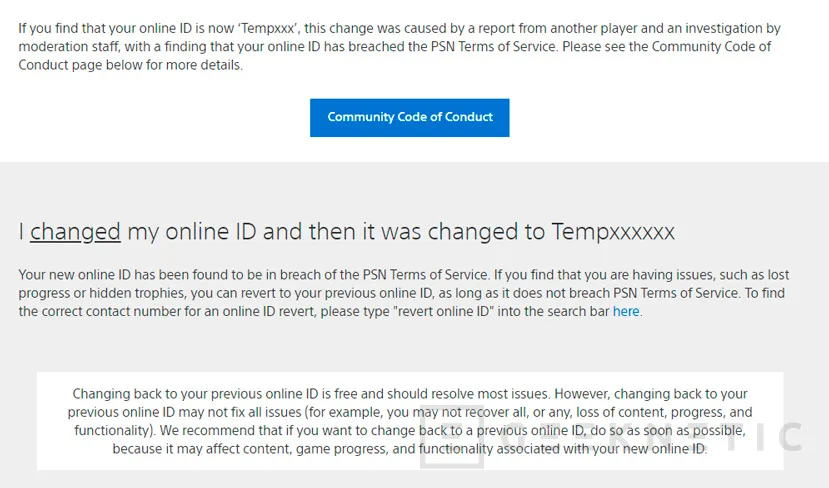 Geeknetic Los ID online de Sony que incumplan los términos de servicio serán sustituidos por uno temporal 1