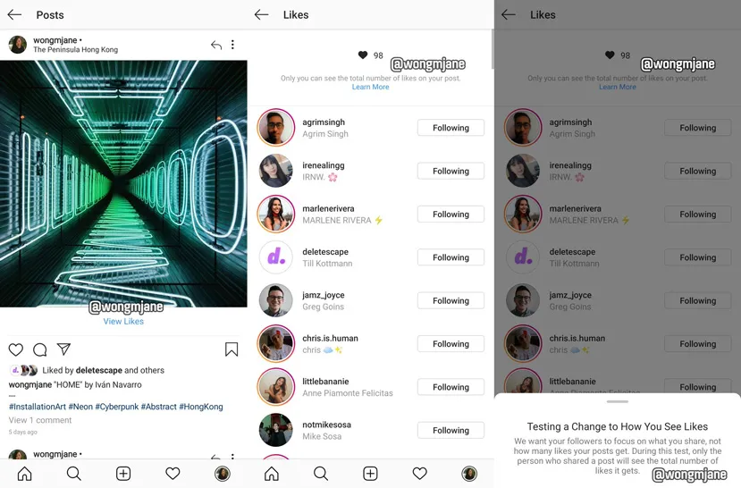 Geeknetic Instagram expande oficialmente el alcance de las pruebas para ocultar los likes de las publicaciones 2