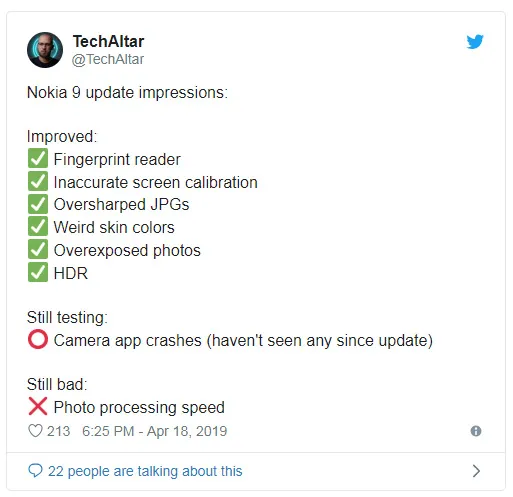 Geeknetic Una nueva actualización para el Nokia 9 Pureview soluciona varios problemas de estabilidad y de la cámara 1