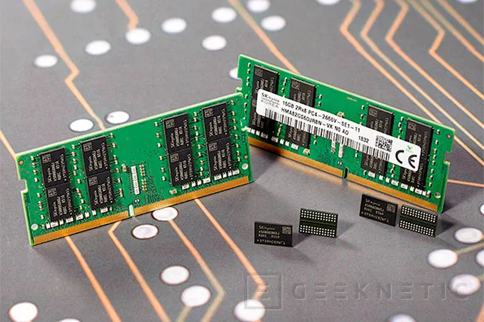 Geeknetic A partir de la segunda mitad de año veremos chips DRAM de SK Hynix fabricados bajo su proceso 1Y 1