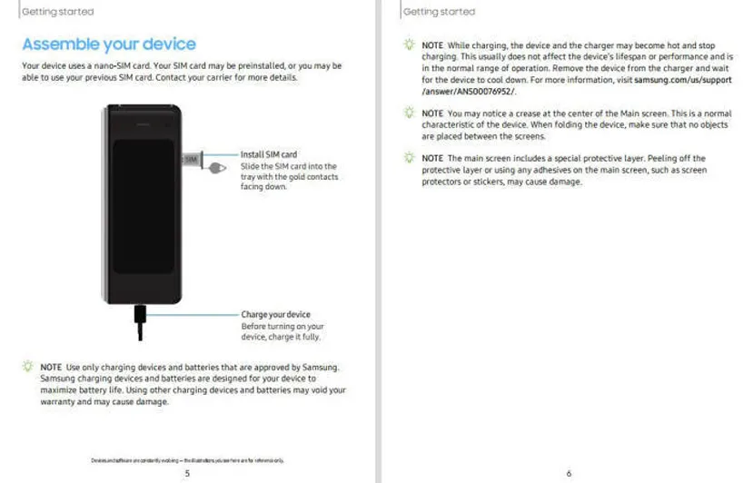 Geeknetic Un manual filtrado del Samsung Galaxy Fold define como normal el pliegue de la pantalla principal 1