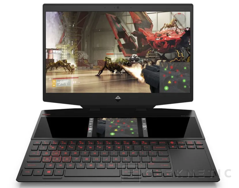 Geeknetic El portátil gaming HP Omen X 2S llega con un asombroso diseño de doble pantalla, G-Sync, 144-240 Hz de refresco, Intel 9ª generación y nVidia RTX 1