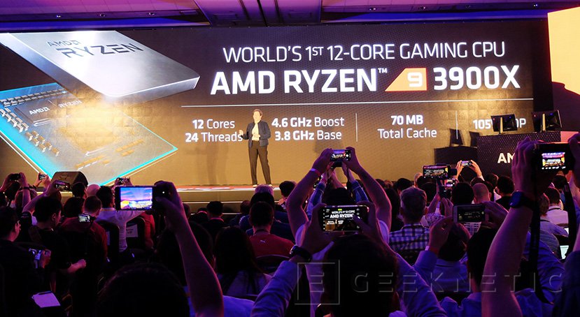 AMD anuncia el Ryzen 9 3900X de 12 n cleos basado en Zen 2 y 7nm