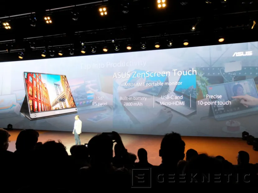 Geeknetic Asus muestra el nuevo monitor portable ZenScreen Touch MB16AMT de 15,6” y batería integrada 1