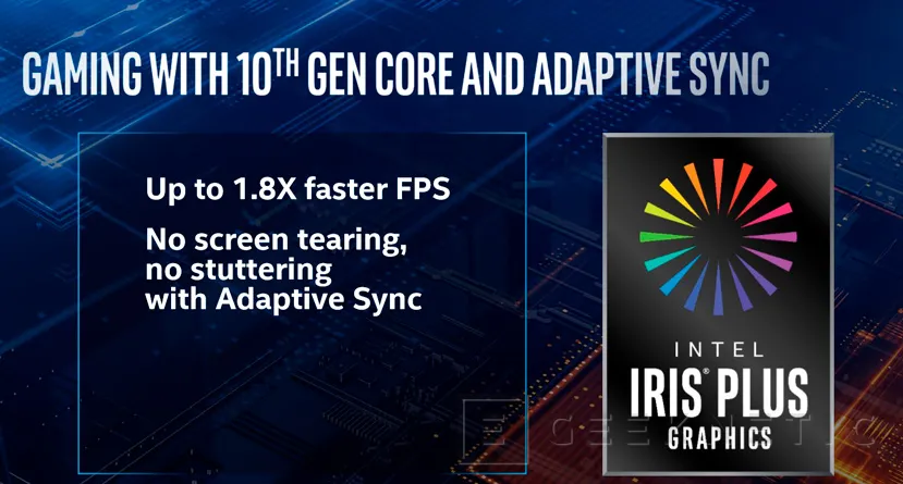 Geeknetic El doble de rendimiento y Adaptive-Sync en los gráficos Gen11 de la 10a generación de procesadores Intel para portátiles 4
