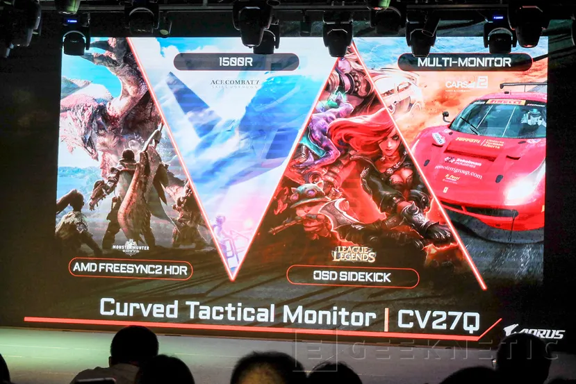 Geeknetic Aorus desvela su monitor gaming CV27Q con 27 pulgadas de panel QHD curvado con FreeSync 2 HDR y 165 Hz 4