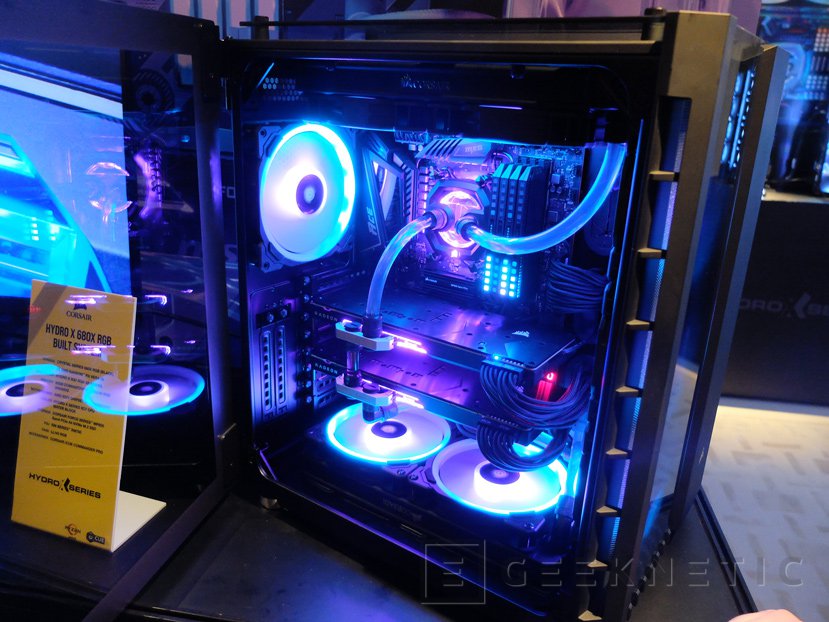 Geeknetic Corsair presenta su línea de componentes para sistemas de RL Custom de alto rendimiento con ARGB Hydro X Series RGB 1
