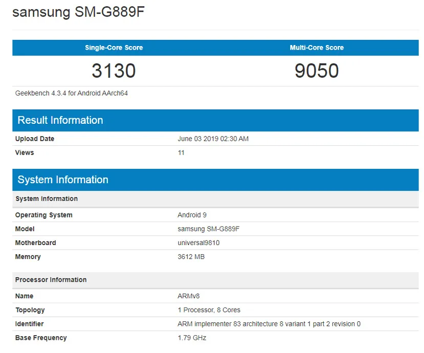 Geeknetic Geekbench desvela la posibilidad de que exista un Samsung Galaxy S9 para servicio público 1
