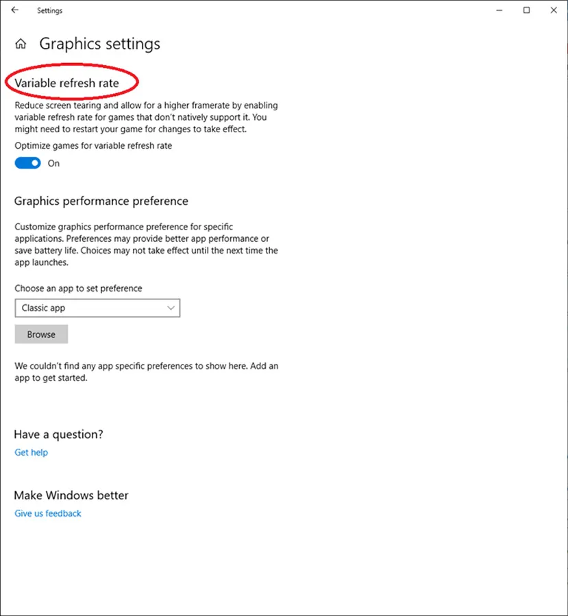 Geeknetic Microsoft añade tasa de actualización variable VRR con la versión 1903 para Windows 10 1