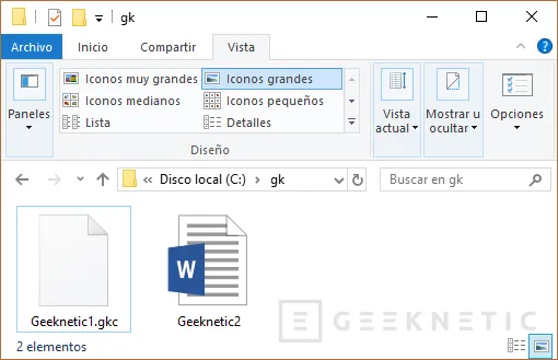 Geeknetic Cómo ver las extensiones de los archivos 1