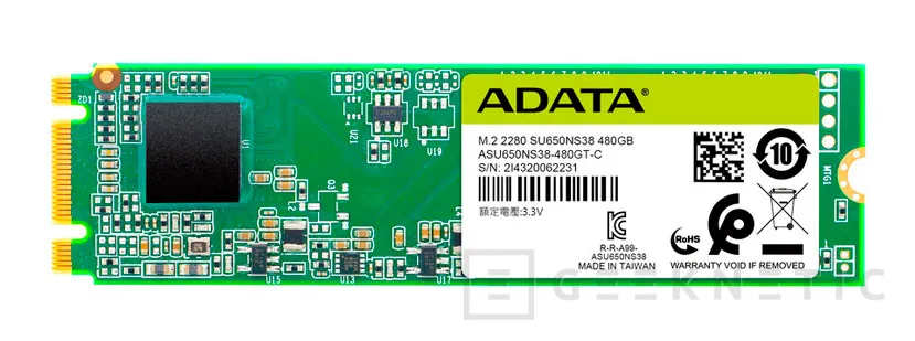 Geeknetic ADATA lanza sus económicos SSD Ultimate SU650 en formato M.2 (SATA) con hasta 480 GB 1
