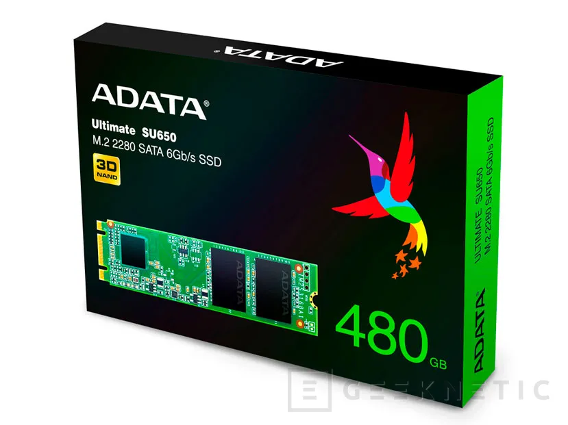 Geeknetic ADATA lanza sus económicos SSD Ultimate SU650 en formato M.2 (SATA) con hasta 480 GB 2