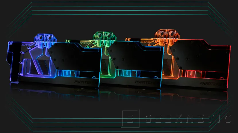 Geeknetic Las ASUS ROG Strix RTX 2070 y RTX 2060 reciben a los nuevos bloques de RL Glacier de Phanteks con RGB 2