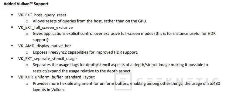 Geeknetic AMD añade nuevas características a Vulkan en la versión 19.6.2 de los controladores Adrenalin 1
